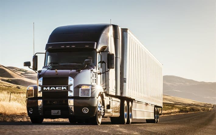 Professional 4K truck image - All makes serviced Freightliner Peterbilt Kenworth Volvo Mack International repair Mississauga